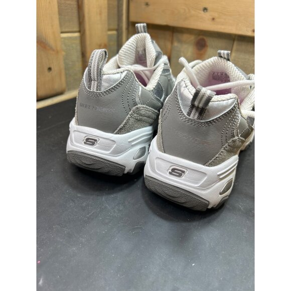 Skechers Womens DLites Gray Sneakers Size 8 Memory Foam Air-Cooled - Picture 6 of 10